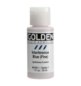 Golden Fluid Acrylic Paints (1oz) Interference Blue (Fine)