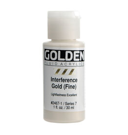 Golden Fluid Acrylic Paints (1oz) Interference Gold (Fine)