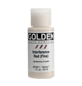 Golden Fluid Acrylic Paints (1oz) Interference Red (Fine)