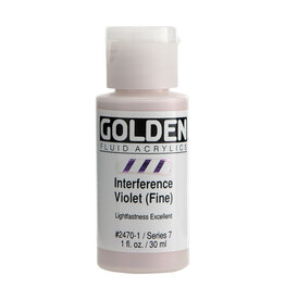Golden Fluid Acrylic Paints (1oz) Interference Violet (Fine)