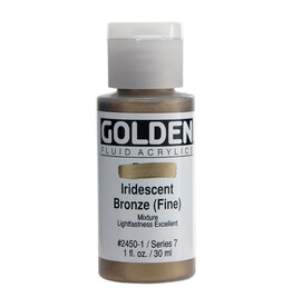 Golden Fluid Acrylic Paints (1oz) Iridescent Bronze (Fine)