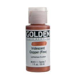 Golden Fluid Acrylic Paints (1oz) Iridescent Copper (Fine)