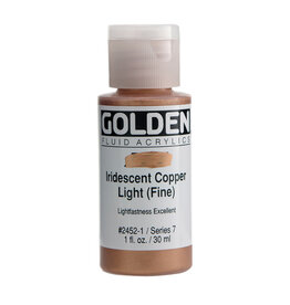Golden Fluid Acrylic Paints (1oz) Iridescent Copper Light (Fine)