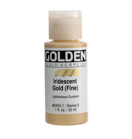Golden Fluid Acrylic Paints (1oz) Iridescent Gold (Fine)