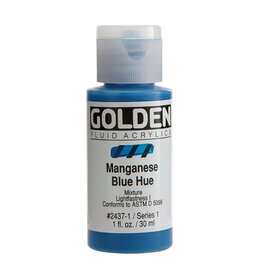 Golden Fluid Acrylic Paints (1oz) Manganese Blue Hue