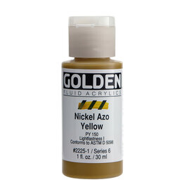 Golden Fluid Acrylic Paints (1oz) Nickel Azo Yellow