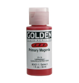 Golden Fluid Acrylic Paints (1oz) Primary Magenta