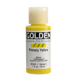Golden Fluid Acrylic Paints (1oz) Primary Yellow