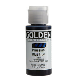 Golden Fluid Acrylic Paints (1oz) Prussian Blue Hue