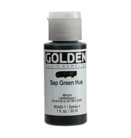 Golden Fluid Acrylic Paints (1oz) Sap Green Hue