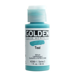 Golden Fluid Acrylic Paints (1oz) Teal