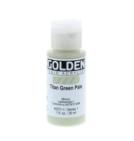Golden Fluid Acrylic Paints (1oz) Titan Green Pale