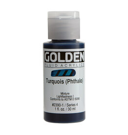 Golden Fluid Acrylic Paints (1oz) Turquois (Phthalo)