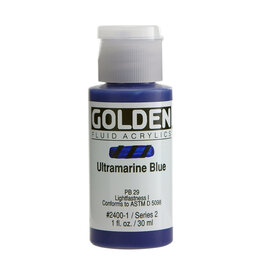Golden Fluid Acrylic Paints (1oz) Ultramarine Blue