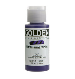 Golden Fluid Acrylic Paints (1oz) Ultramarine Violet