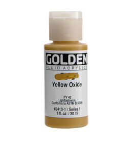 Golden Fluid Acrylic Paints (1oz) Yellow Oxide