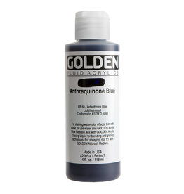Golden Fluid Acrylic Paints (4oz) Anthraquinone Blue