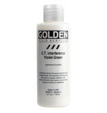 Golden Fluid Acrylic Paints (4oz) C.T. Interference Violet-Green