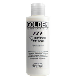 Golden Fluid Acrylic Paints (4oz) C.T. Interference Violet-Green
