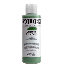 Golden Fluid Acrylic Paints (4oz) Chromium Oxide Green