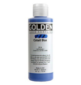 Golden Fluid Acrylic Paints (4oz) Cobalt Blue