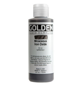 Golden Fluid Acrylic Paints (4oz) Iridescent Micaceous Iron Oxide