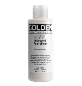 Golden Fluid Acrylic Paints (4oz) Iridescent Pearl (Fine)