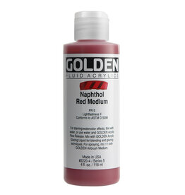 Golden Fluid Acrylic Paints (4oz) Naphthol Red Medium