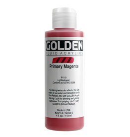 Golden Fluid Acrylic Paints (4oz) Primary Magenta