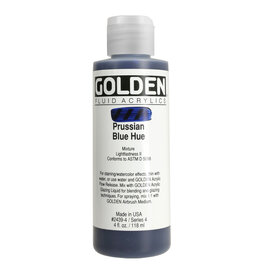 Golden Fluid Acrylic Paints (4oz) Prussian Blue Hue