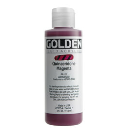 Golden Fluid Acrylic Paints (4oz) Quinacridone Magenta