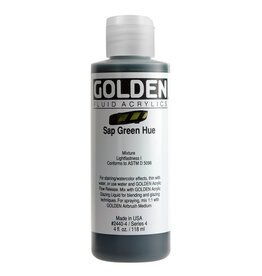 Golden Fluid Acrylic Paints (4oz) Sap Green Hue