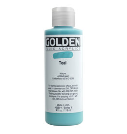 Golden Fluid Acrylic Paints (4oz) Teal