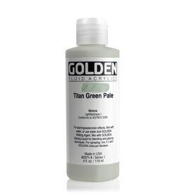 Golden Fluid Acrylic Paints (4oz) Titan Green Pale