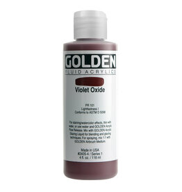Golden Fluid Acrylic Paints (4oz) Violet Oxide