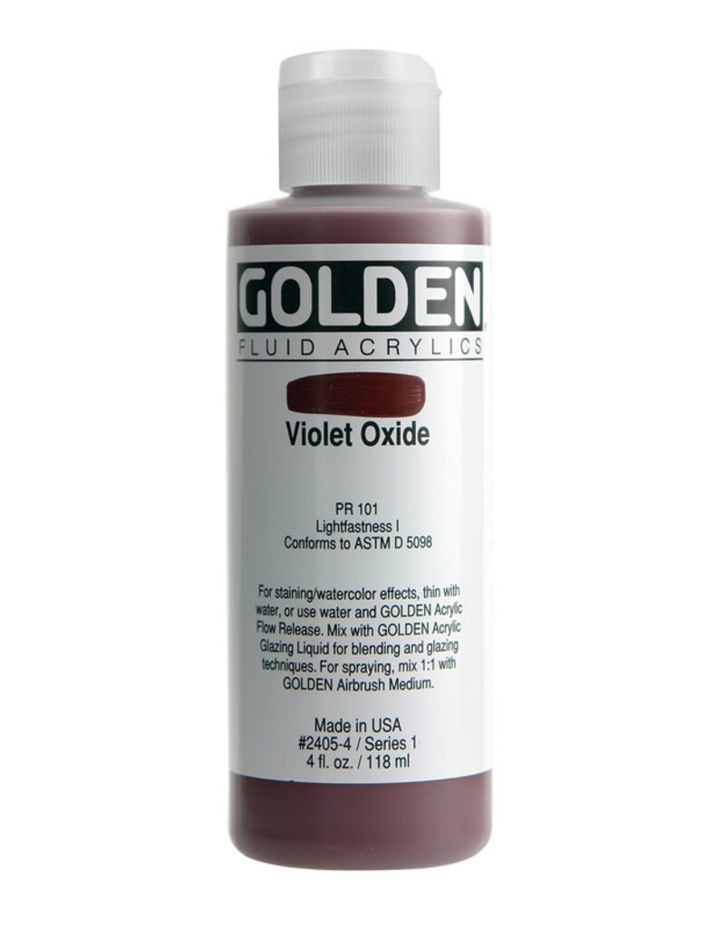 Golden Fluid Acrylic Paints (4oz) Violet Oxide