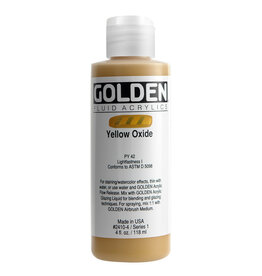Golden Fluid Acrylic Paints (4oz) Yellow Oxide