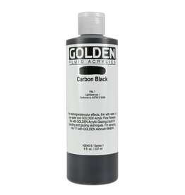 Golden Fluid Acrylic Paints (8oz) Carbon Black