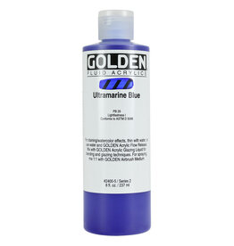 Golden Fluid Acrylic Paints (8oz) Ultramarine Blue