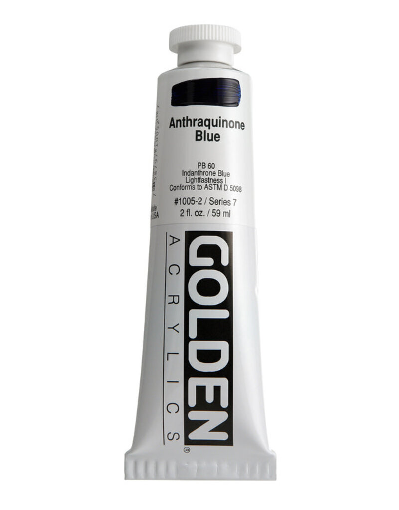 Golden Heavy Body Acrylic Paint (2oz) Anthraquinone Blue