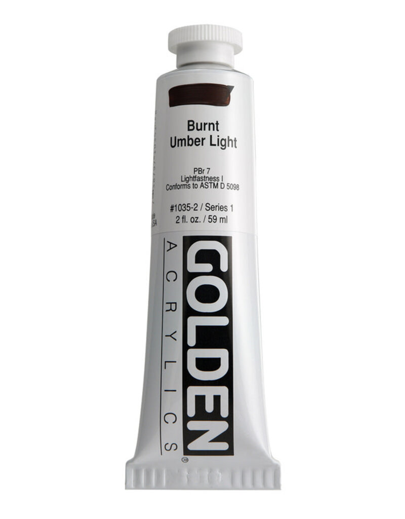 Golden Heavy Body Acrylic Paint (2oz) Burnt Umber Light