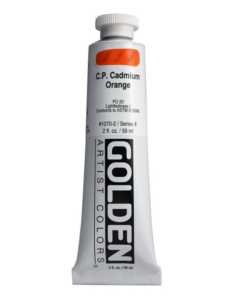 Golden Heavy Body Acrylic Paint (2oz) C.P. Cadmium Orange