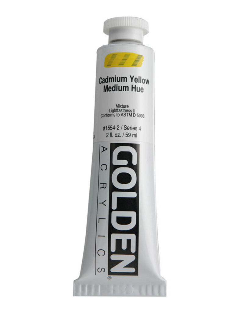 Golden Heavy Body Acrylic Paint (2oz) Cadmium Yellow Medium Hue