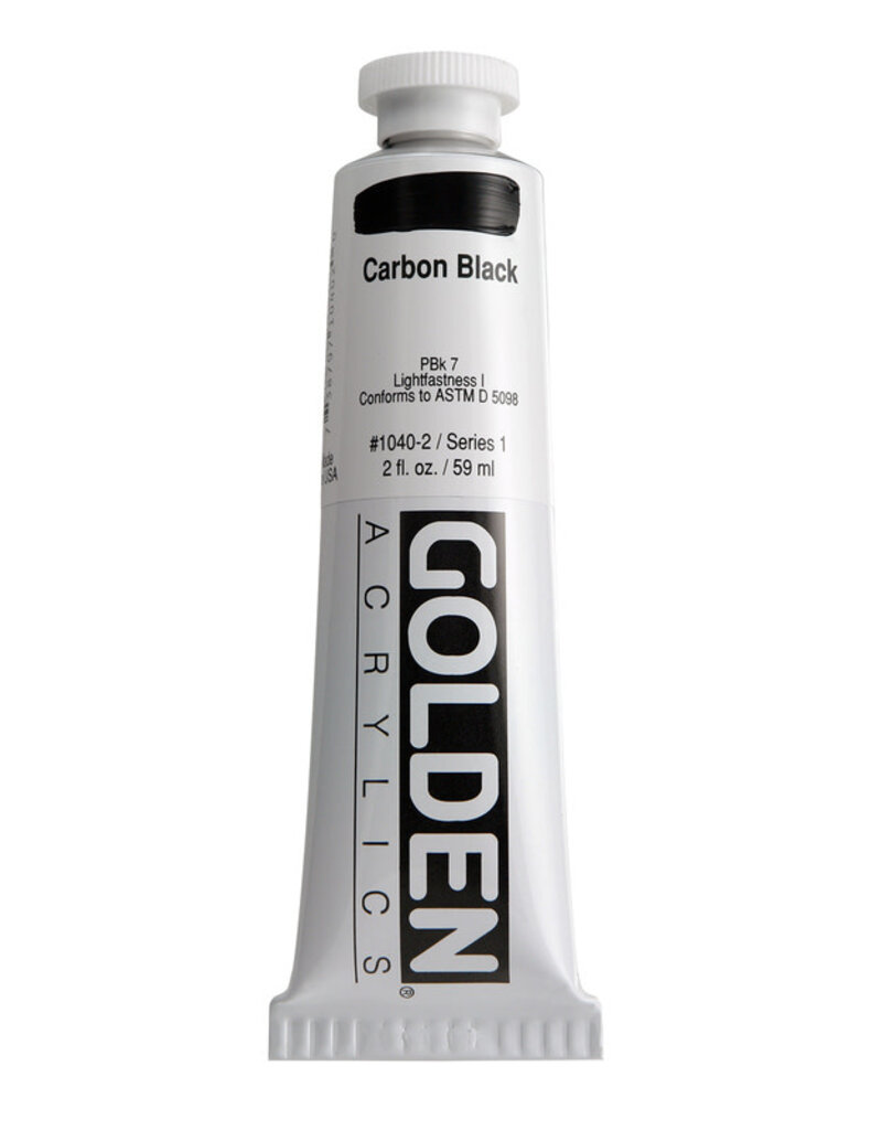 Golden Heavy Body Acrylic Paint (2oz) Carbon Black