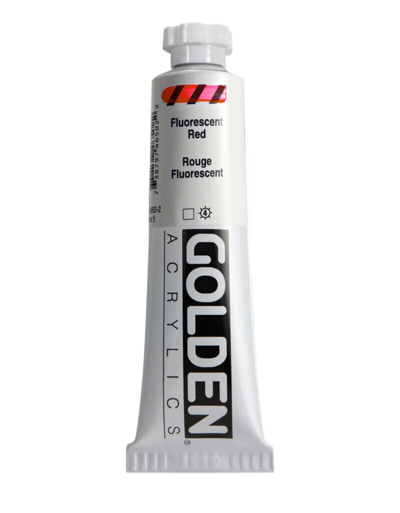 Golden Heavy Body Acrylic Paint (2oz) Fluorescent Red