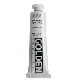 Golden Heavy Body Acrylic Paint (2oz) Iridescent Interference Gold (Fine)