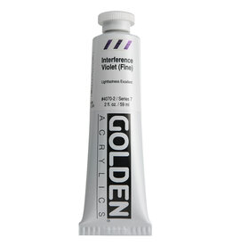 Golden Heavy Body Acrylic Paint (2oz) Iridescent Interference Violet (Fine)