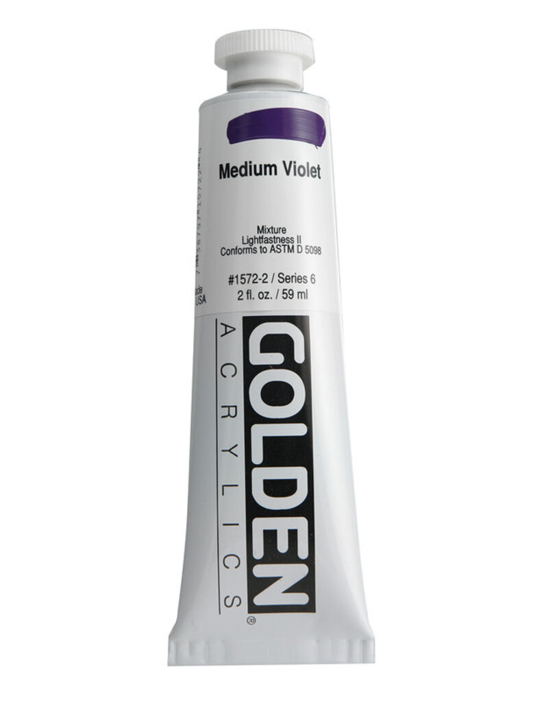 Golden Heavy Body Acrylic Paint (2oz) Medium Violet