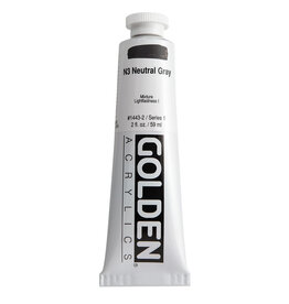 Golden Heavy Body Acrylic Paint (2oz) N3 Neutral Gray