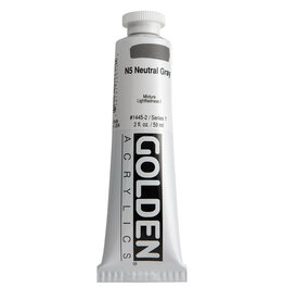 Golden Heavy Body Acrylic Paint (2oz) N5 Neutral Gray